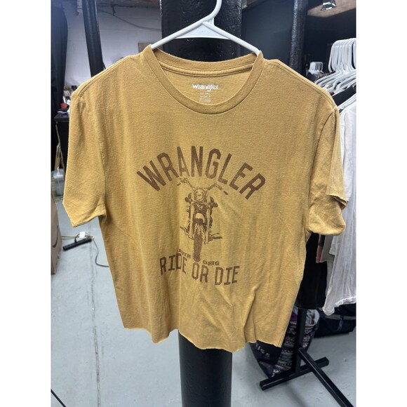 Wrangler Other - Wrangler 'Ride or Die' Graphic Tee Mustard Yellow S